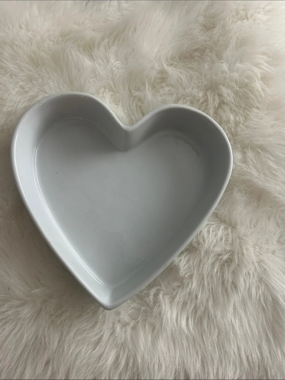 Pier 1 White Heart-Shaped Ceramic Dish